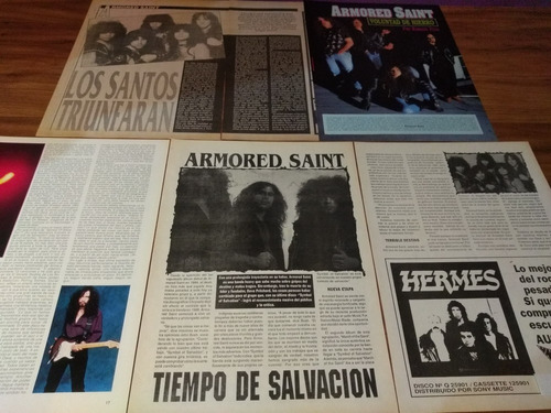 (h103) Armored Saint * Clippings Revista 8 Pgs