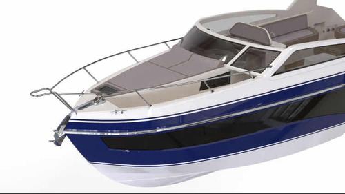 Lancha Real 35 Cabriolet Com 2x Mercury 150hp 4t Nova