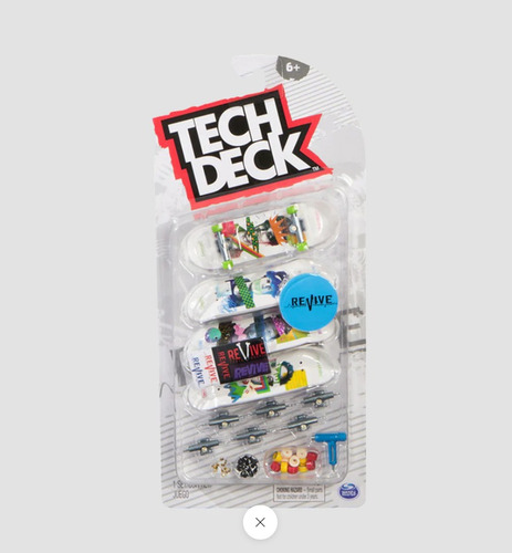 Tech Deck 4 Pack Revive, Set De Patinetas Spin Master