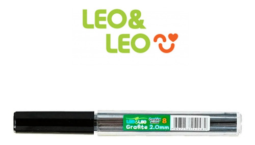 Grafite 2.0mm Hb Macio Leo & Leo - 1 Estojo Com 8 Grafites