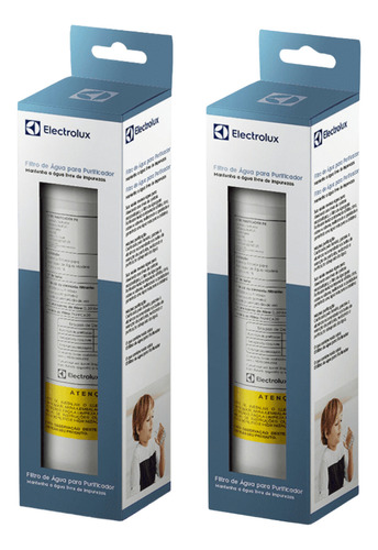 Refil Filtro Água P/ Purificador Electrolux Pe11b Pe11x 2 Unidades