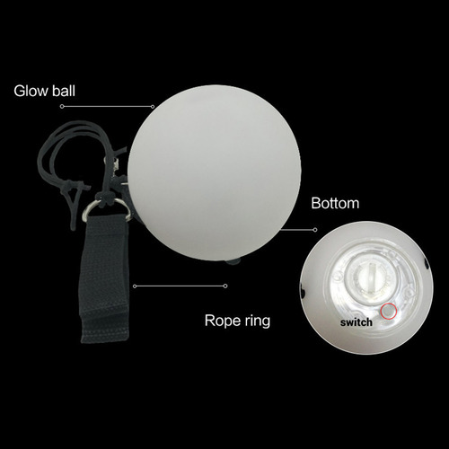 M Bolas Led Poi Balls, 2 Unidades, 9 Modos, 7 Colores