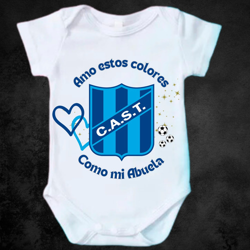Body Enterito Bebe Personalizado Equipo Futbol Escudo Papá San Telmo 12-18 M Candombero