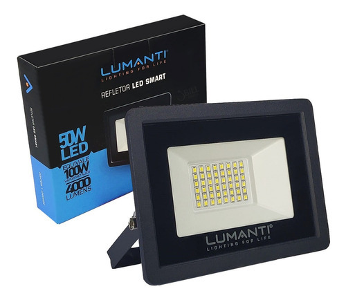 Lumanti RL650SE Refletor Led Smart 50w Ip66 Bivolt Branco Frio Cor da carcaça Preto Cor da luz Branco-frio