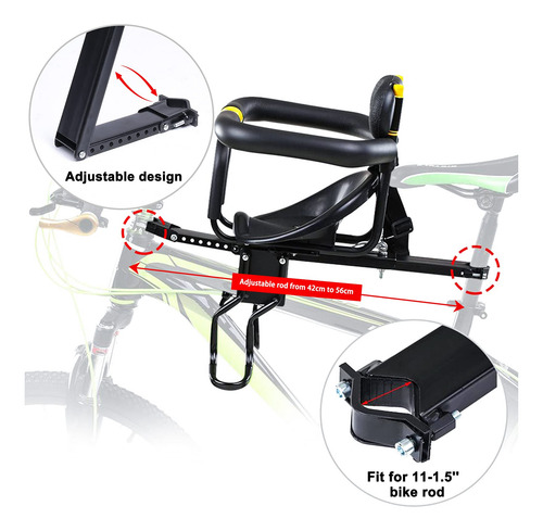 Asiento De Bicicleta Infantil Innolife Montado En La Parte D