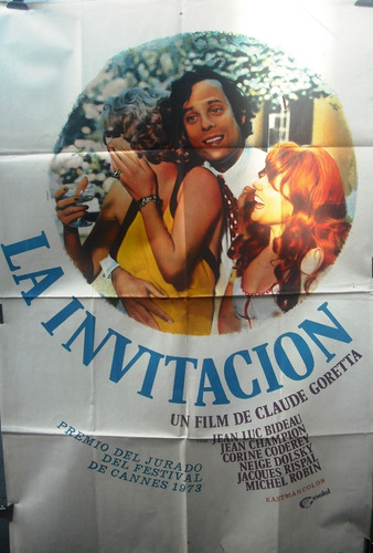 Afiche Orig. De La Película La Invitación De Claude Goretta