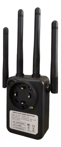 Imagen 2 de 3 de Router Rompemuros 4 Antenas Amplificador Señal Wifi 2.4ghz