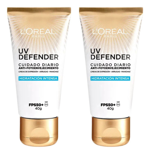 Combo X2 Loreal Crema Dermo-expertise Uv Defender Fps50 40gr