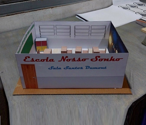 Diorama Maquete Sala De Aula Recortar E Montar