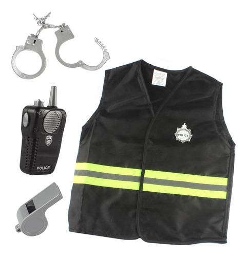 A@gift Shop Disfraz De Policía Para Niños, Juguetes Para