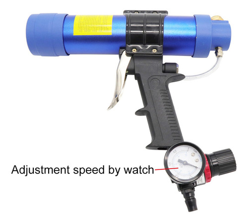 Q Sellador Masilla Adhesivo Pistola 310ml Aplicador De Azul