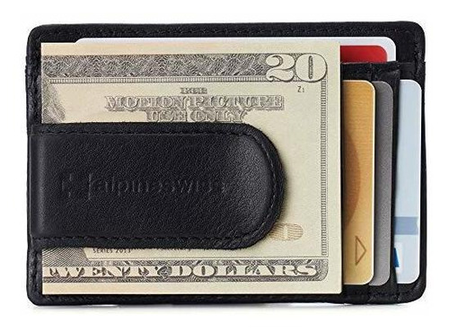 Alpine Swiss Rfid Dermot Money Clip Front Pocket P8bmb