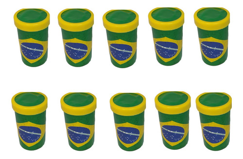 Kit 10 Corneta  Brasil Copa Do Mundo Eleiçoes 7cm Atacado