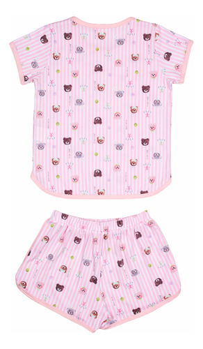 Pijama Infantil Teddy Club Ma0233 +roupa Boneca Marthiê