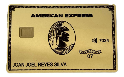 Tarjeta American Express, Tarjeta De Metal Personalizada