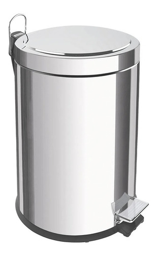 Imagen 1 de 5 de Cesto Tacho Basura Acero Tramontina Con Pedal 5 Litros