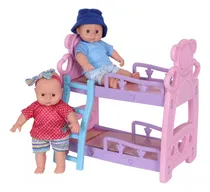 Comprar Muñecos Mellizos Con Cucheta Juguete Para Niños Bebé C\u002F Cama