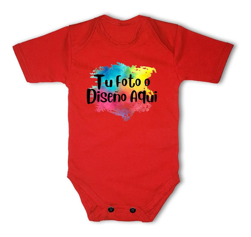 Pañalero Personalizado Tu Propio Diseño O Imagen - Rojo