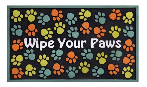 Limpiapiés Wipe Paws 45x75 Cm Color Negro