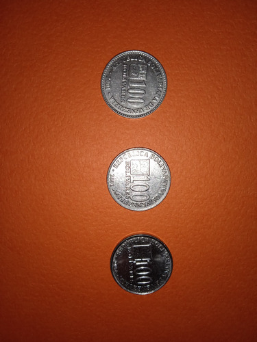 Moneda De 100 Bolívares Del Año 2001, 2002, 2004