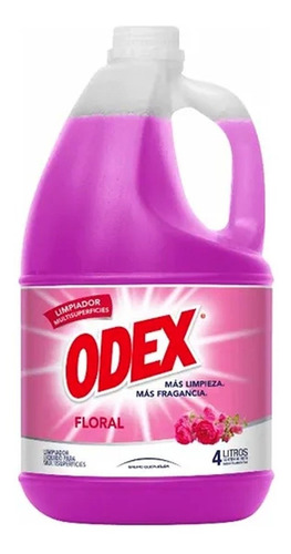 Limpiador Multisuperfic Odex  Floral  X 1 Unid De 4 Lts 