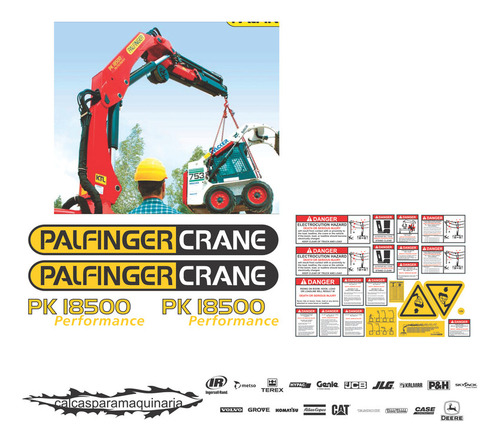 Juego De Calcas Para Palfinger Pk 18500