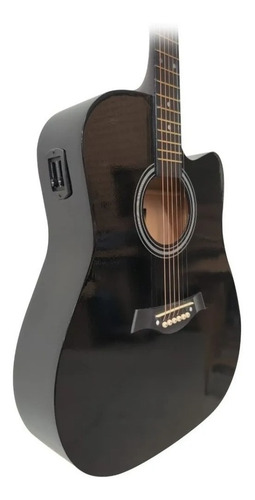 Guitarra Electroacustica Cuerdas De Acero Amplificador Cable