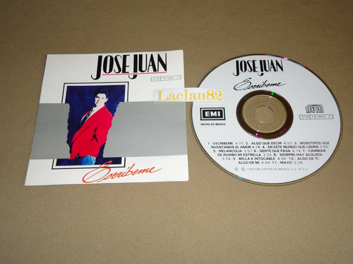 Jose Juan Escribeme 1992 Emi Cd