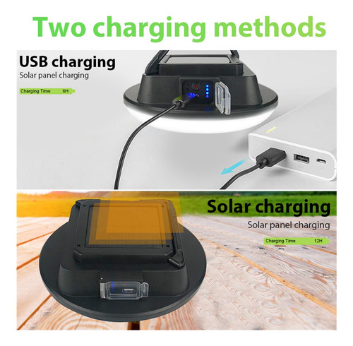 Linterna De Camping Con Energía Solar De 30000mah, Linterna
