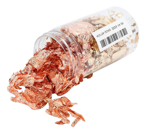 Mix Color Foil Flakes Oro Rosa Lámina Resina Brillo