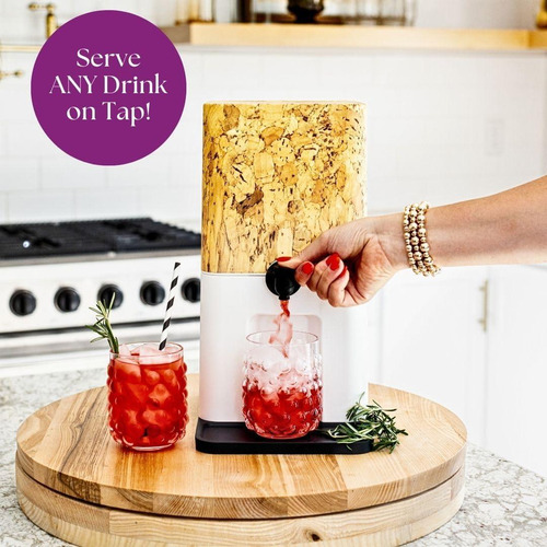 Dispensador De Vino Y Bebidas Bebly 3l Corcho Aislado