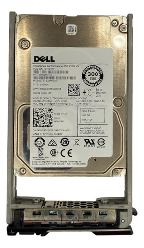 Hd Dell 300gb 15k 2,5 Sas 6gbps 06wc9d 6wc9d R420 R430 R510 R610 R620 R630 R710 R720 R730 R730xd R820 R910 R920 R930 T630 T640 T710 @ Prateado