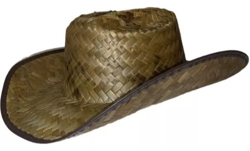10 Sombrero Texano Palma Adulto Paja Batucada Vaquera