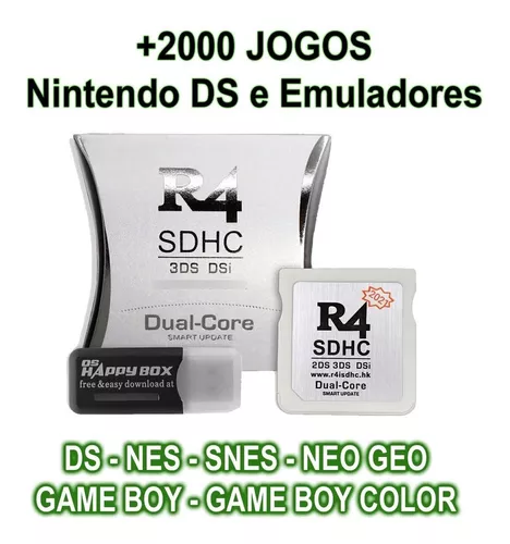 Cartão R4 Pronto Para Jogar + 32gb lotado de Jogos e Emuladores Nintendo Ds  Dsi 2Ds 3Ds