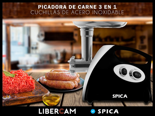 Imagen 9 de 10 de Picadora De Carne Eléctrica Moledora Spica S-20 Embutidora