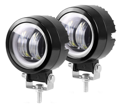 Kit X2 Faros Led Moto Camioneta 4x4 Auto Ojo De Angel Oferta