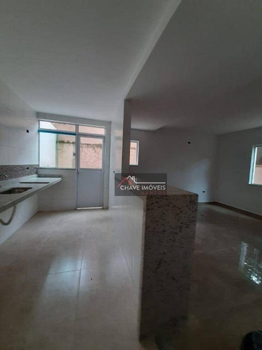 Imagem 24 de 30 de Sobreposta Recém Construída, Com 2 Dormitórios Suítes, 2 Vagas À Venda, 90 M² Por R$ 477.000 - Marapé - Santos/sp - So0137