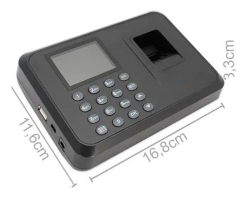 Imagem 4 de 6 de Relógio Ponto Biométrico Digital Português Usb 110v 220v