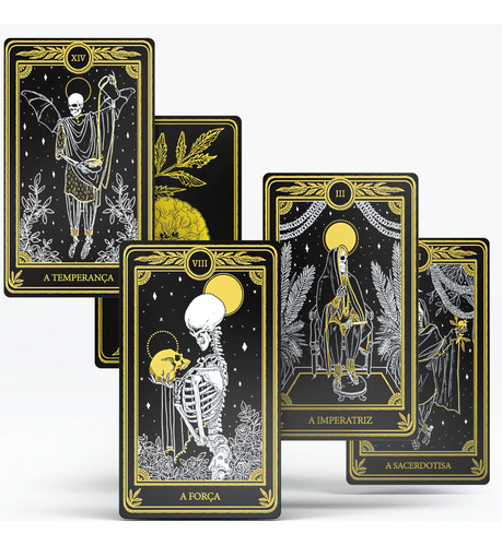Kit C/ Baralho Tarot Deck Oráculo Zé Pelintra + Tarot Negro