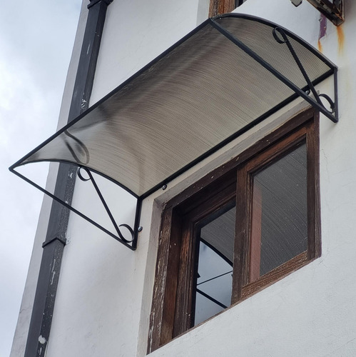 Alero/toldo 1.20x70 P/ Puerta/ventana,hierro Y Policarbonato