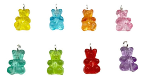 Dije Osito Panditas Acrílico Para Pulseras Bisutería 50 Pzs.