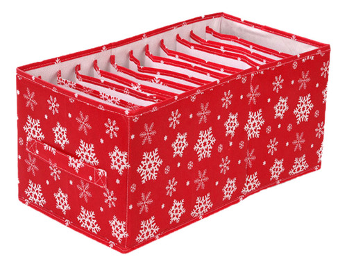 Ropa Interior Plegable Con Estampado De Copos De Nieve De Na