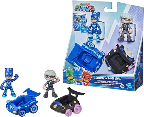 Pj Masks Heroes En Pijamas Set 2 Figuras Y 2 Vehículos