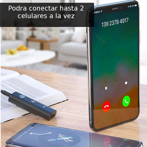 Imagen 6 de 9 de Receptor Bluetooth 5.0 P' Audífonos Pc Smartphone Parlante