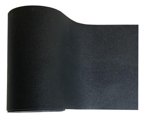 Tapete Bancada Borracha Preto Fosco 2mm X 50cm X 1,50mts Desenho Do Tecido Liso Fosco