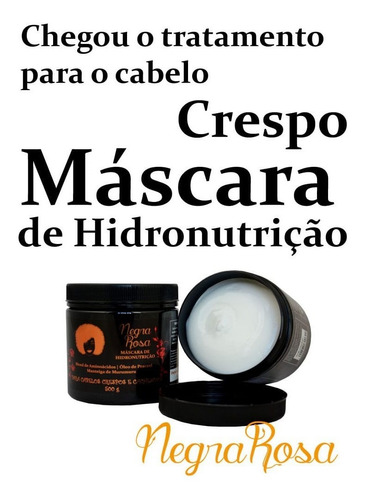 Imagem 1 de 3 de Máscara De Hidronutricao Para Cabelos Negra Rosa