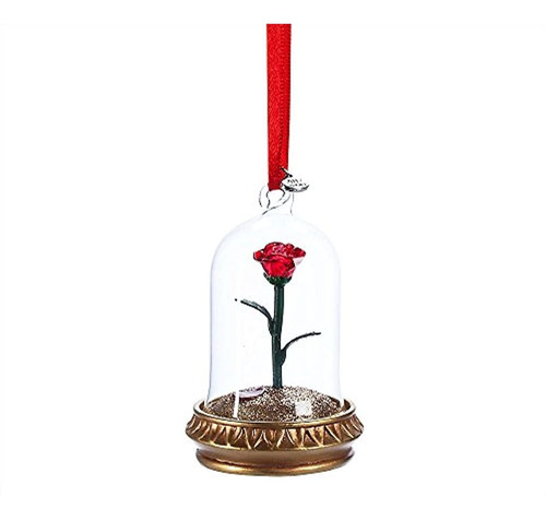 Disney Enchanted Rose Ornamento - Belleza Y La Bestia