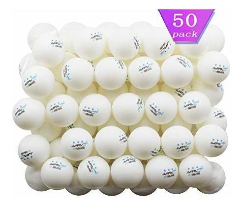 Bolas Ping Pong Tenis De Mesa Mapol 50 Unidades Blancas