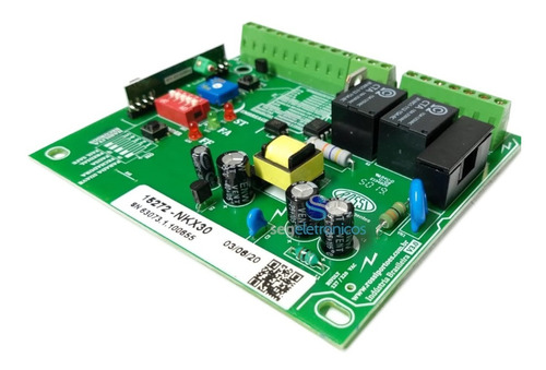 Imagem 6 de 7 de Placa Motor Kx30 Fs Portão Basculante Rossi Com 2 Controles