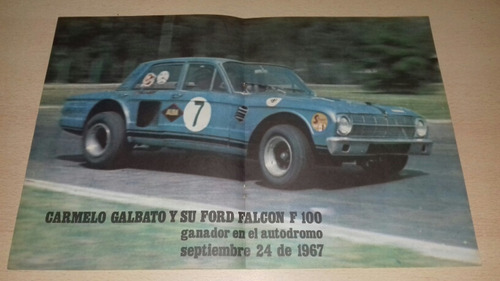 El Grafico Poster Ford Falcon Autodormo Bs.as.